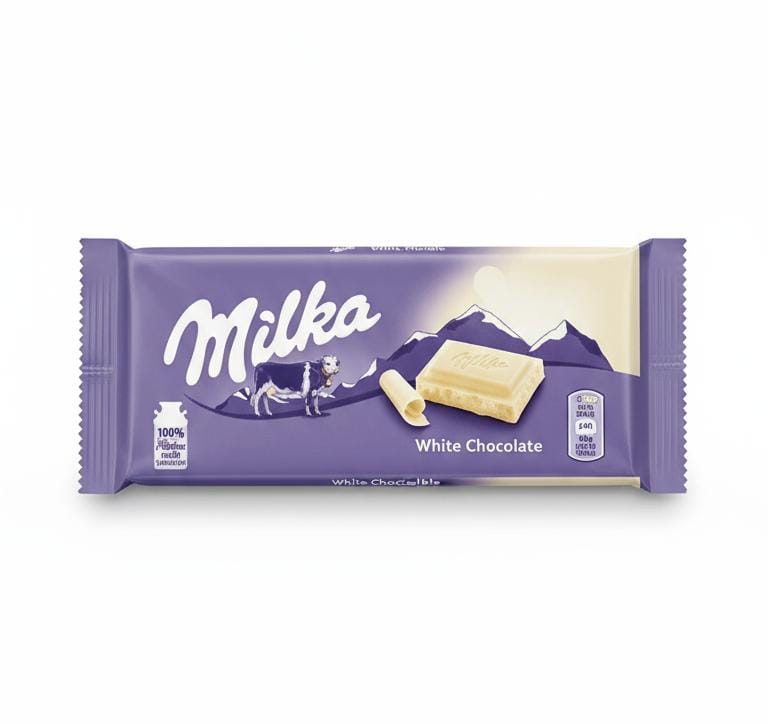 Milka White Chocolate : 90g