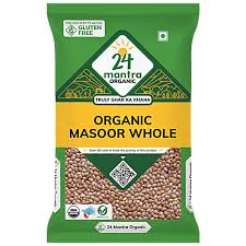 24 Mantra Masoor Whole : 2lb