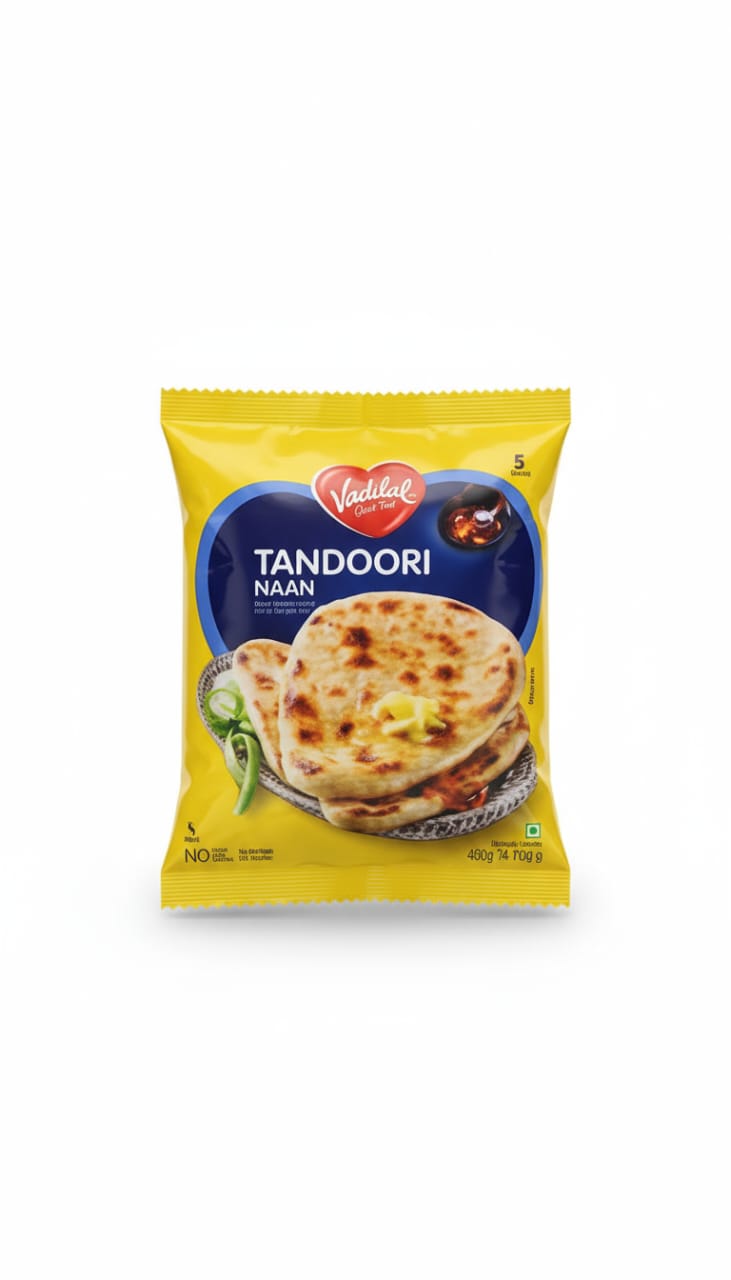 Vadilal Tandoori Naan : 400g