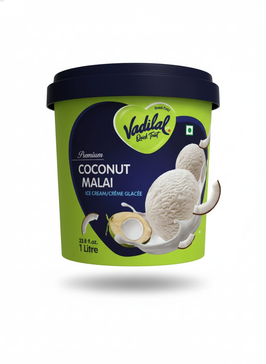 Vadilal Coconut Malai : 1 Ltr