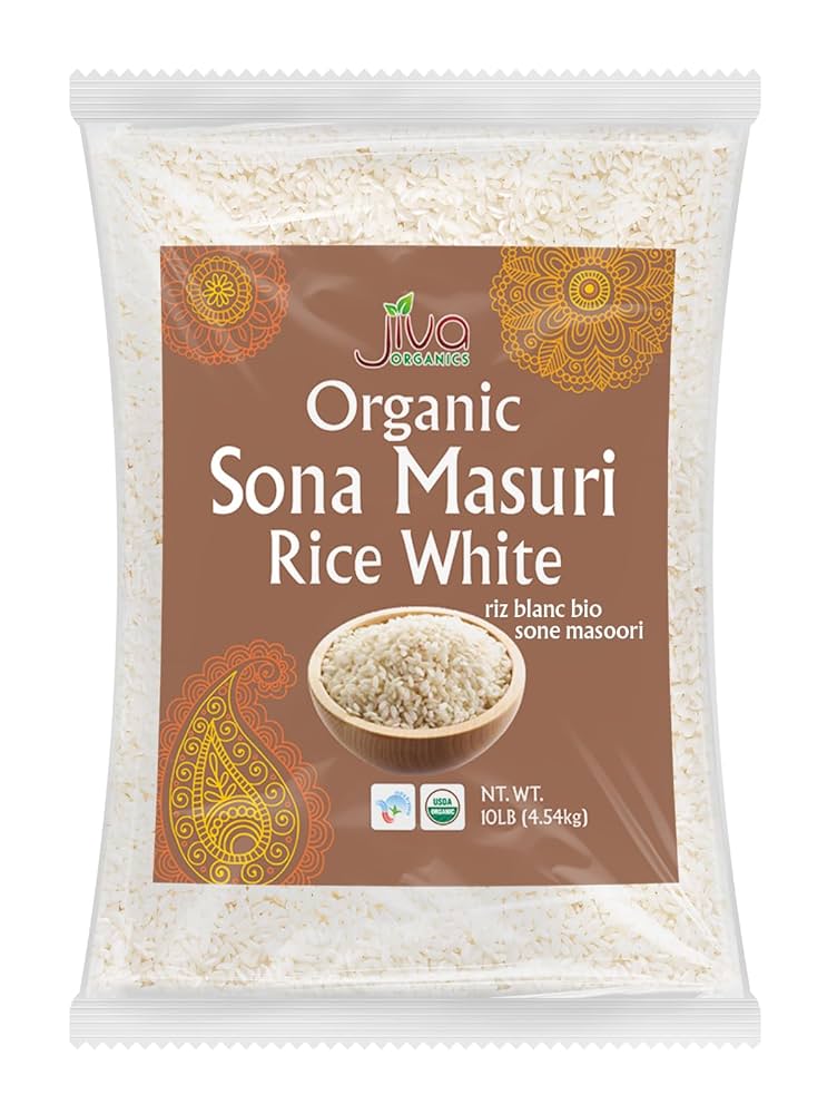 Jiva Org White Sona Masoori : 10lb