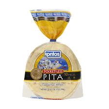 Kontos Pita Wh Wheat 10pc : 1 Lb
