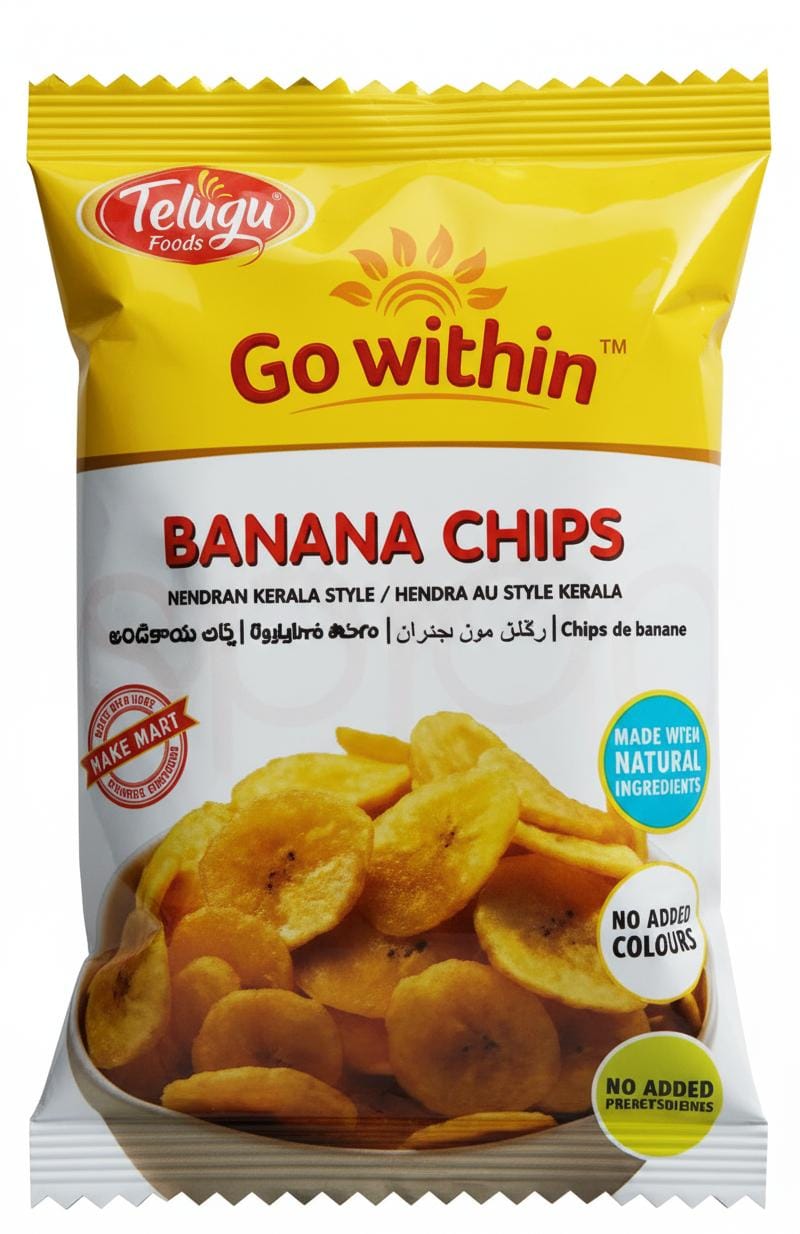 Telugu Banana Chips Spicy: 375g
