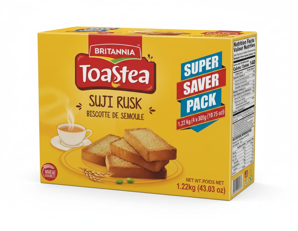 Britannia Suji Rusk : 1.22 Kg