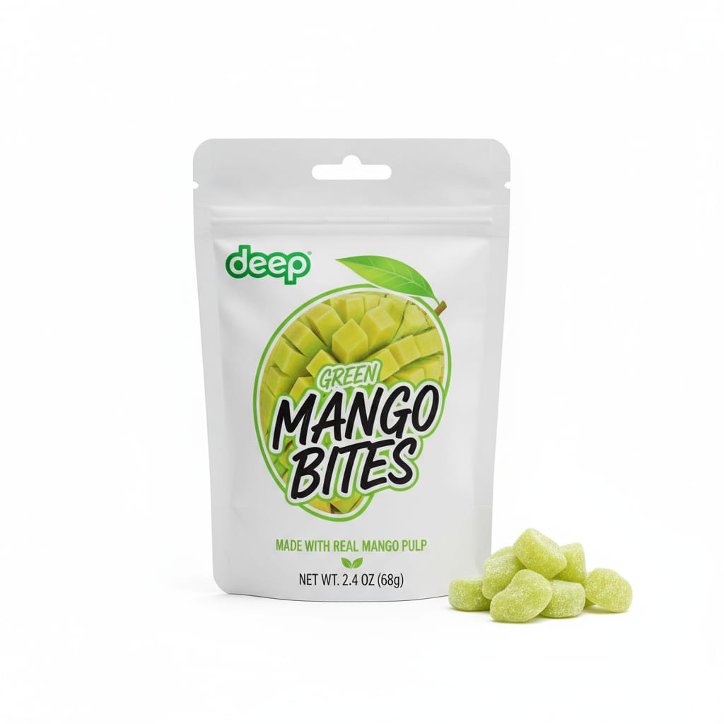 Deep Green Mango Bites: 220g