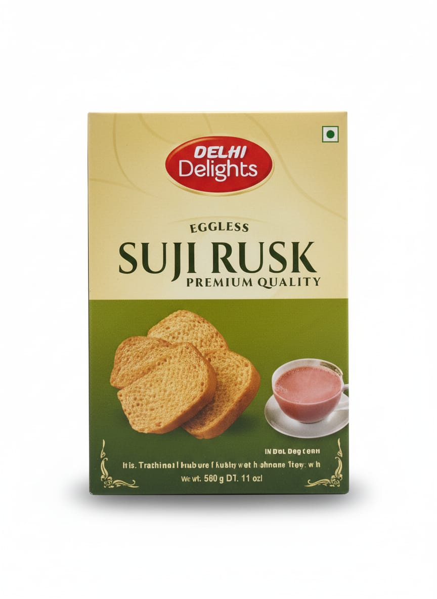 Delhi Delight Suji Rusk: 600g