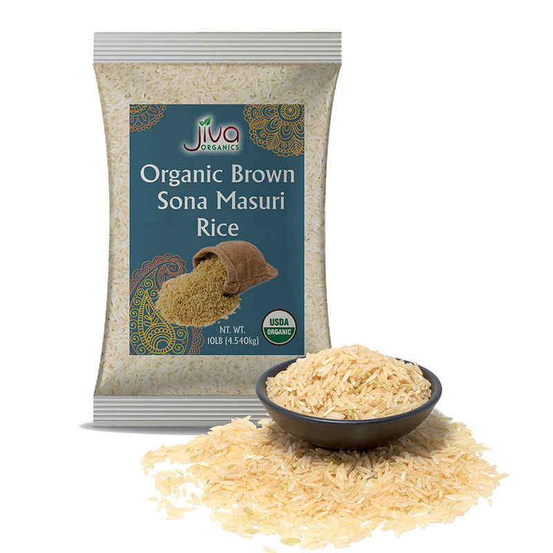Jiva Org Brown Sona Masuri : 4lb