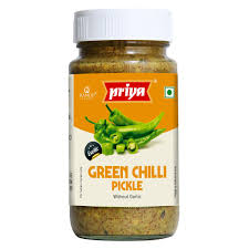 Priya Green Chilli Pickle:300g