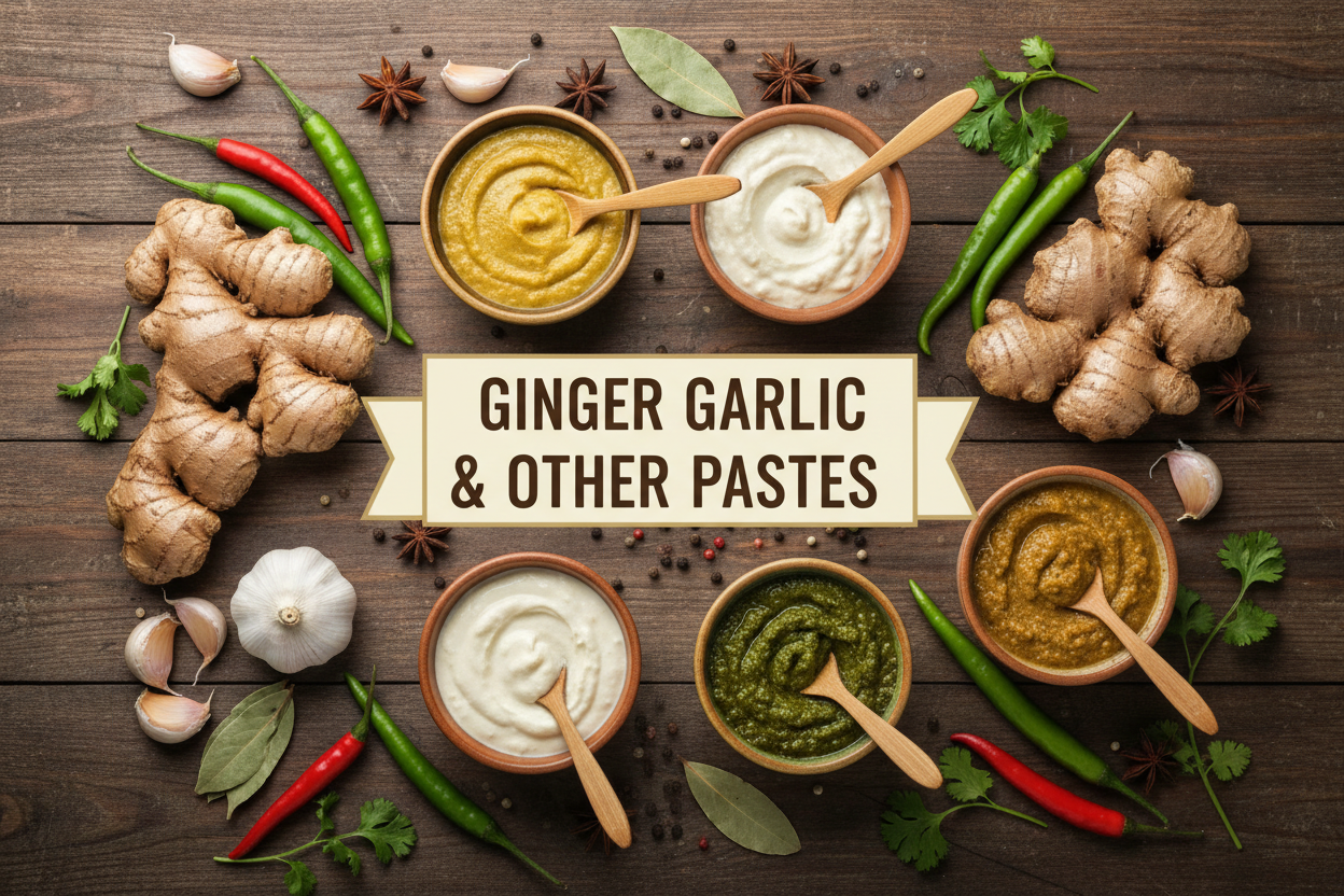 GINGER GARLIC & OTHER PASTES