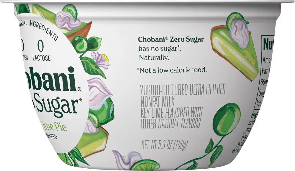 Chobani Zero Sugar Yogurt Key Lime Pie 5.3 oz