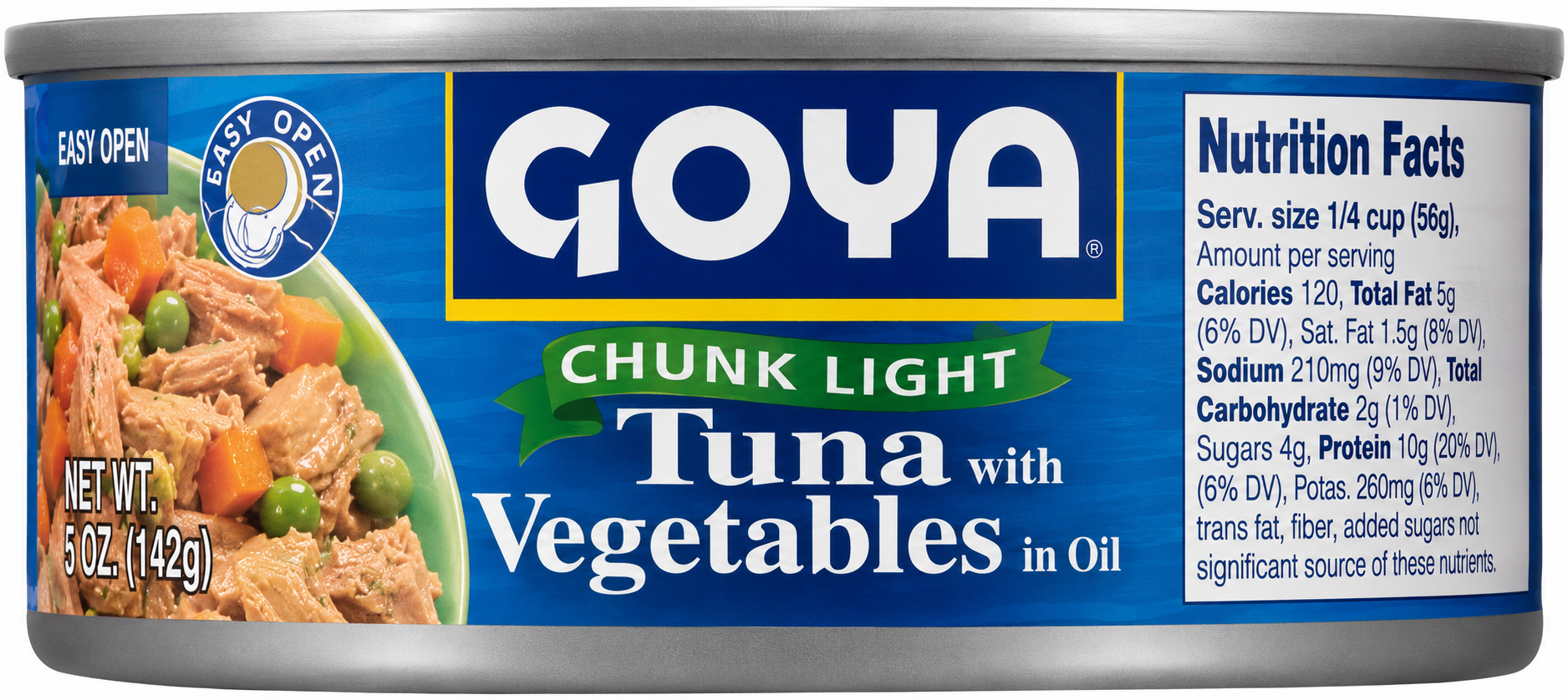 Goya Chunk Light Tuna With Vegetables In Oil 4.94 oz