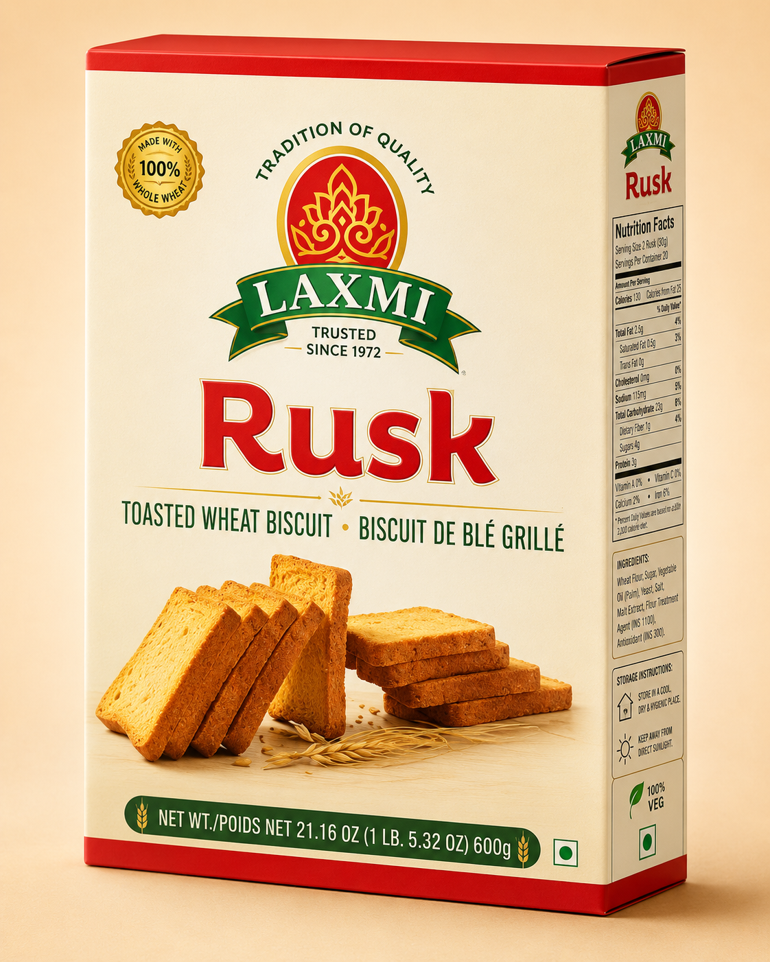 Laxmi Rusk 600 gms