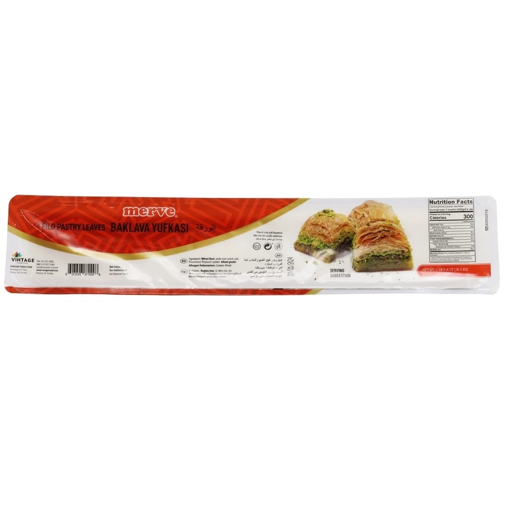 Merve Fillo Pastry Leaves Baklava Yufkasi 500 g