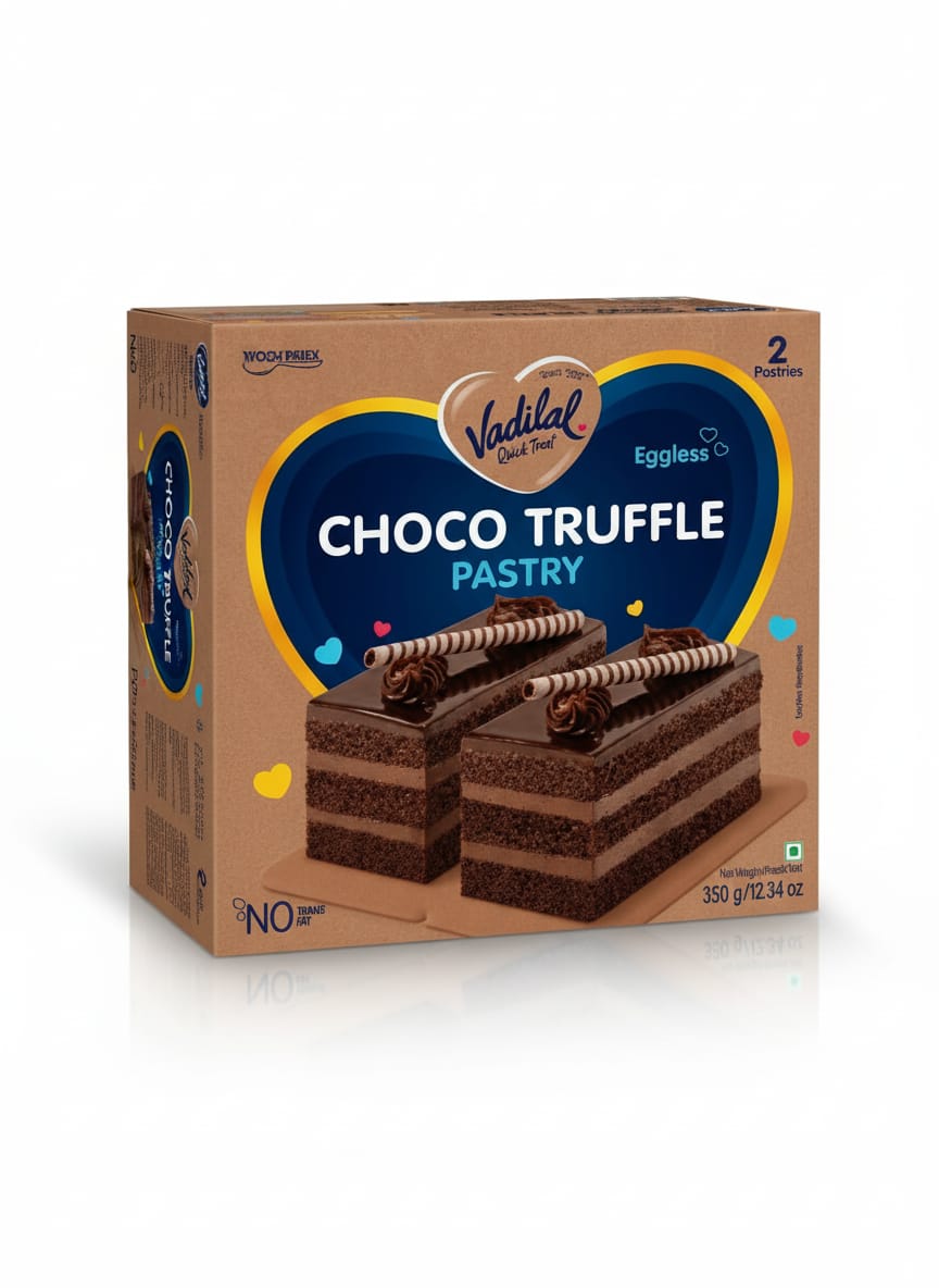 Vadilal Choc Trufl Pastry: 350g