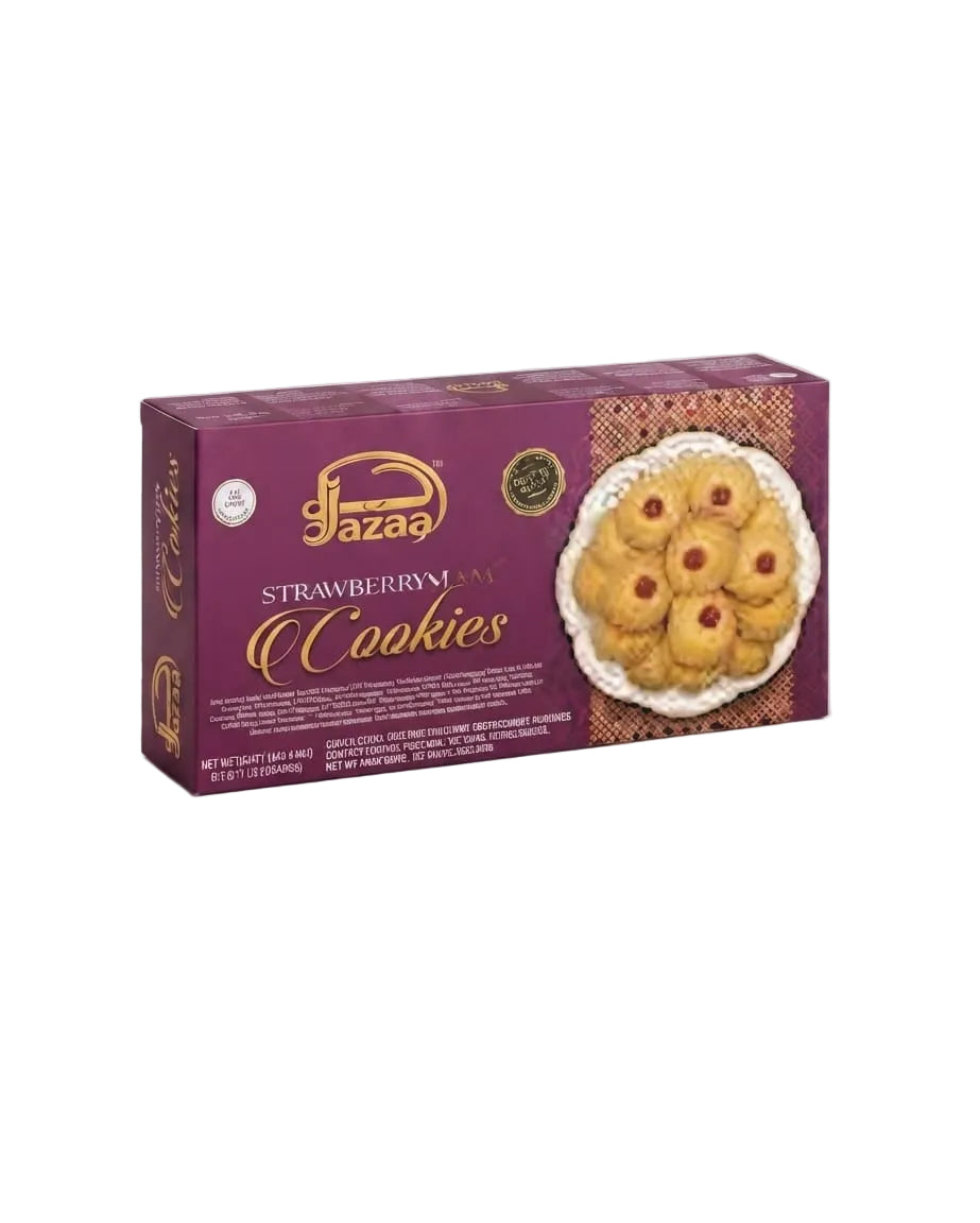 Jazaa Strawberry Jam Cookies, 240 Gm