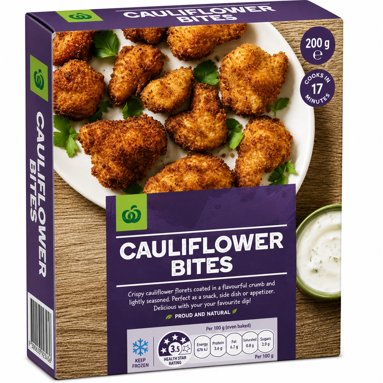 DEEP AIRFRY MASALA CAULIFLOWER BITES : 340gm