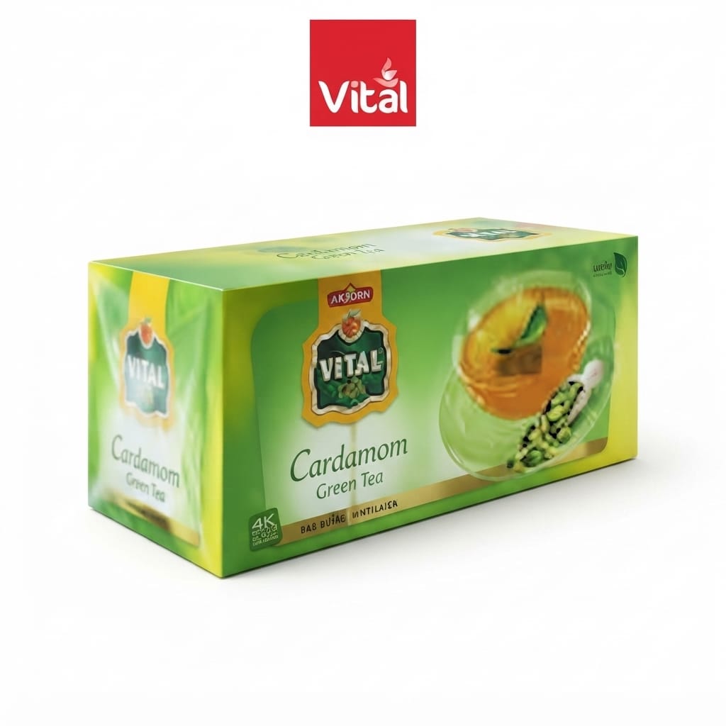 Vital Green Tea Cardamom, 30 Bag