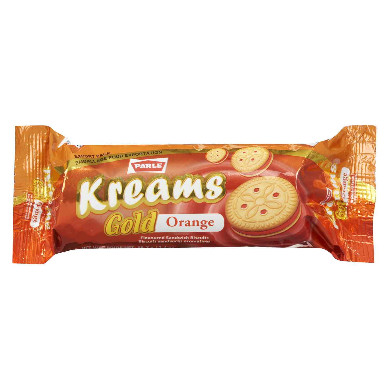 PARLE GOLD - ORANGE KREAM 66 Gm