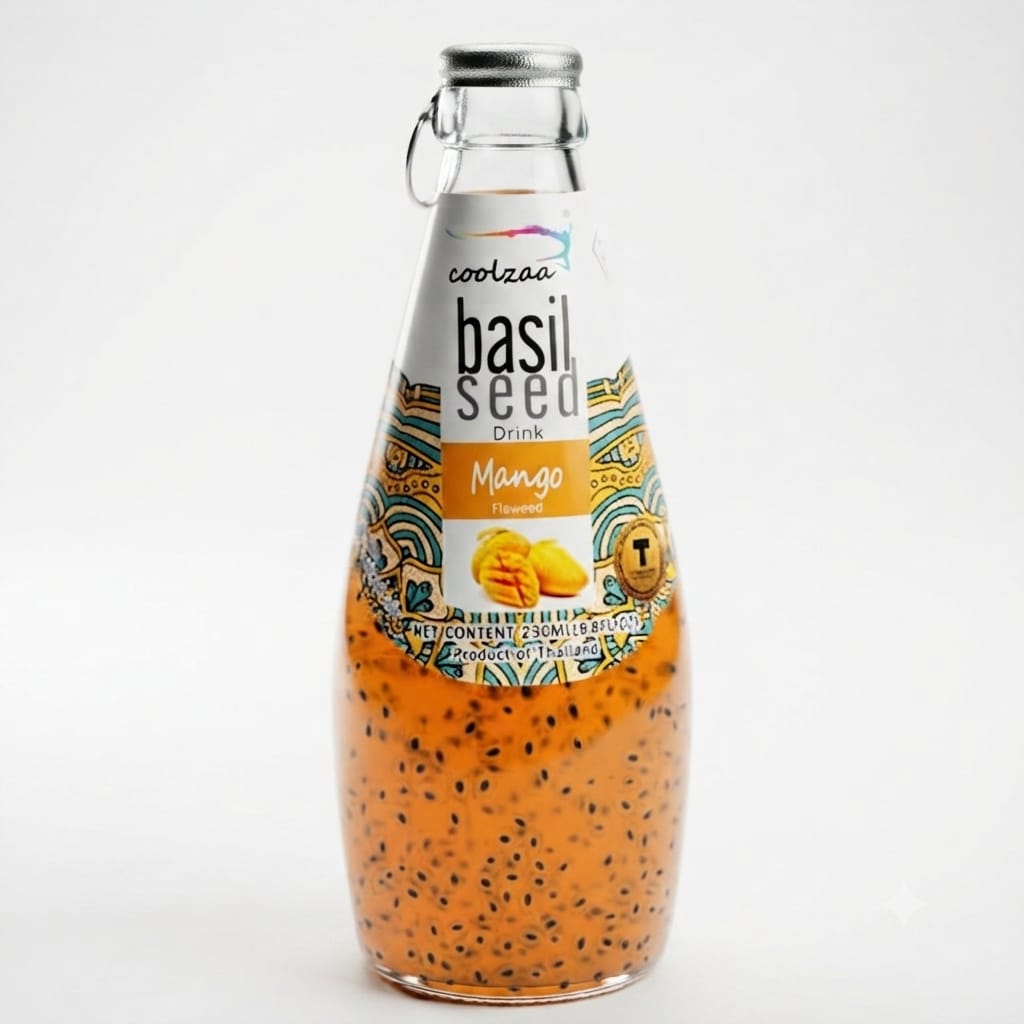 Basil Seeds Drink Mango, 290 ml
