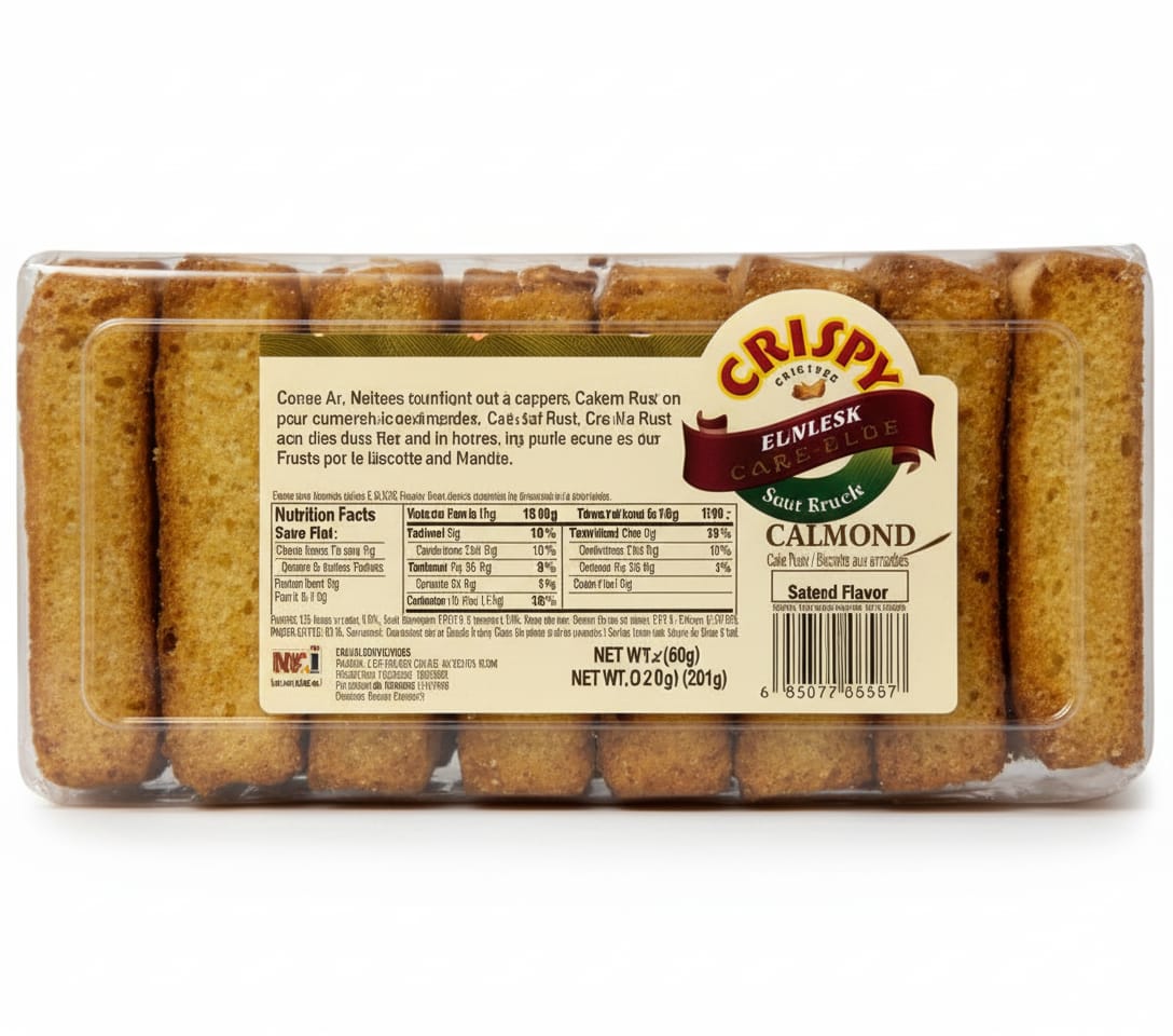 Crispy Eggless Cake Rusk: 550g