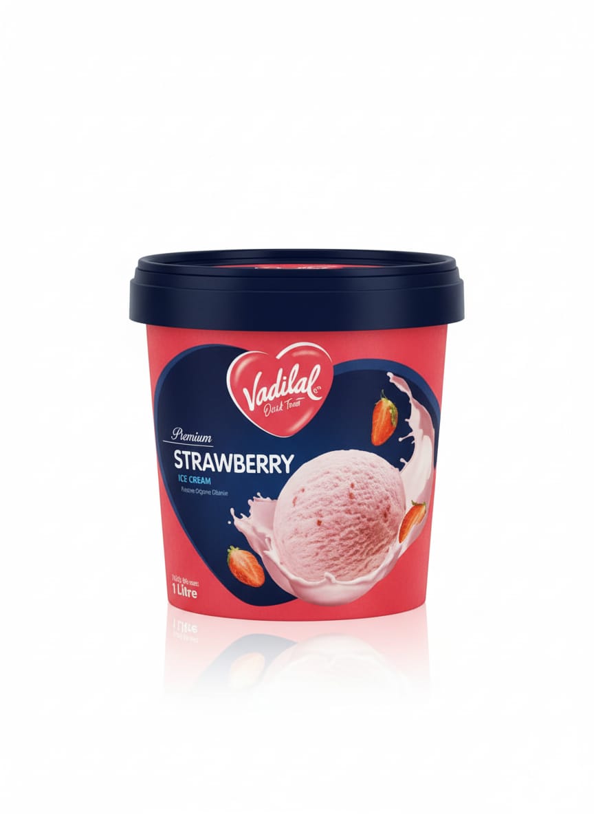 Vadilal Strawberry : 1 L
