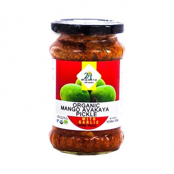 24 Mantra Mango Avakaya Pickle With Garlic 300g