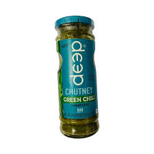Deep Green Chilli Chutney : 220g
