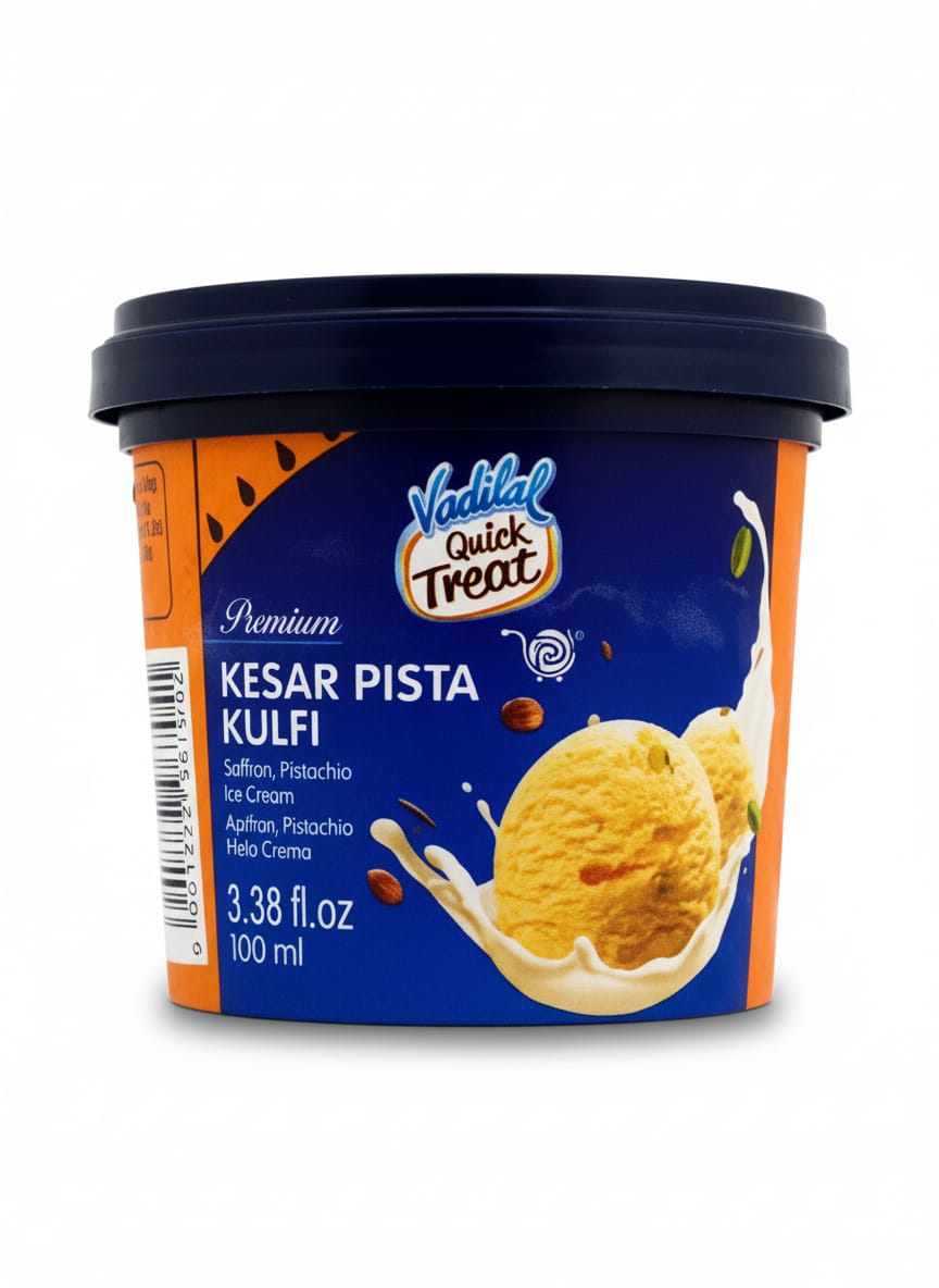 Vadilal Kesr Pista Kulfi: 100ml