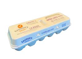 Sauders 12 White Eggs Lrg : 24 Oz