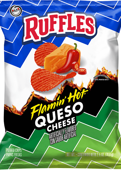RUFFLES QUESO CHEESE FLAVORED : 60.2 G