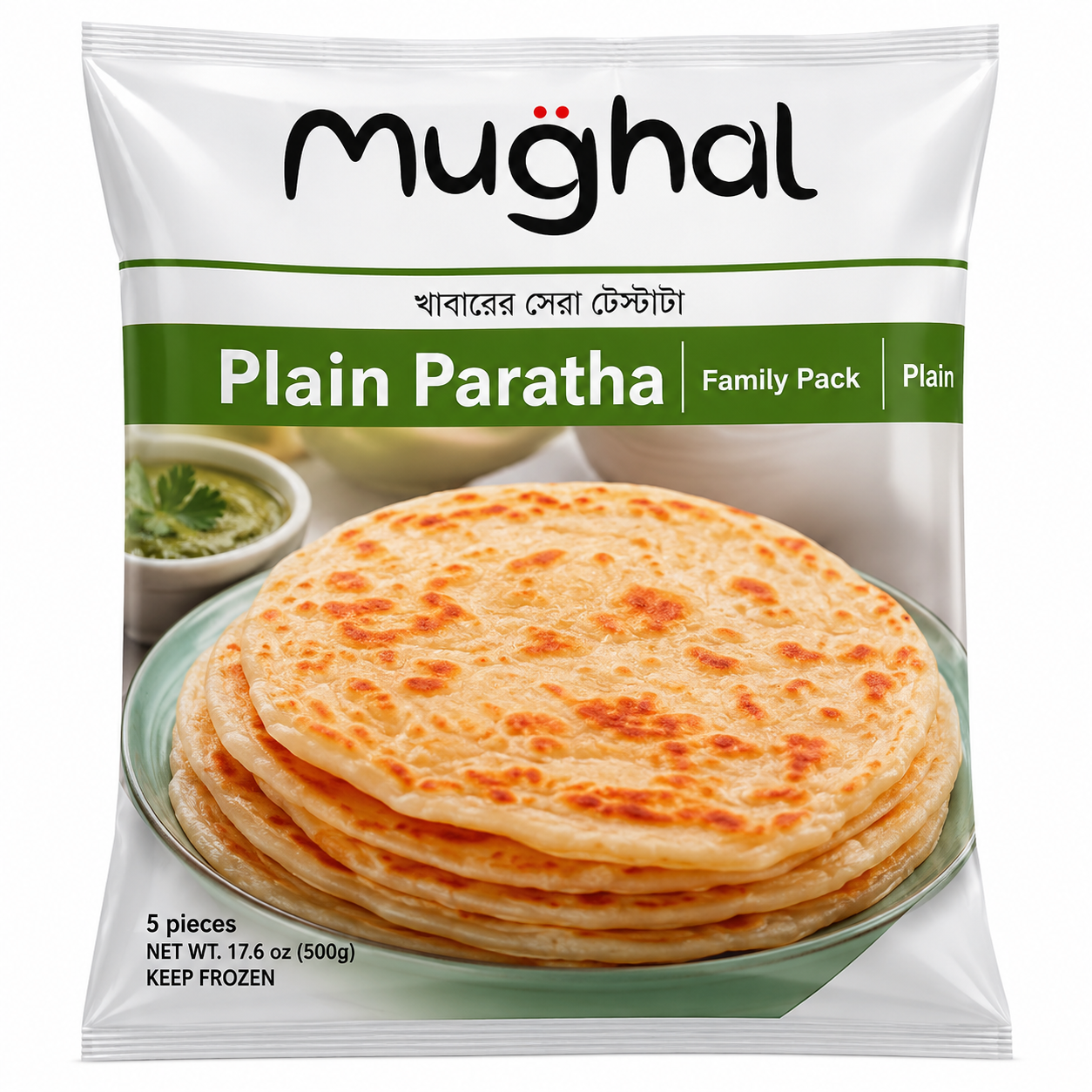 Mughal Plain Paratha : 25pcs