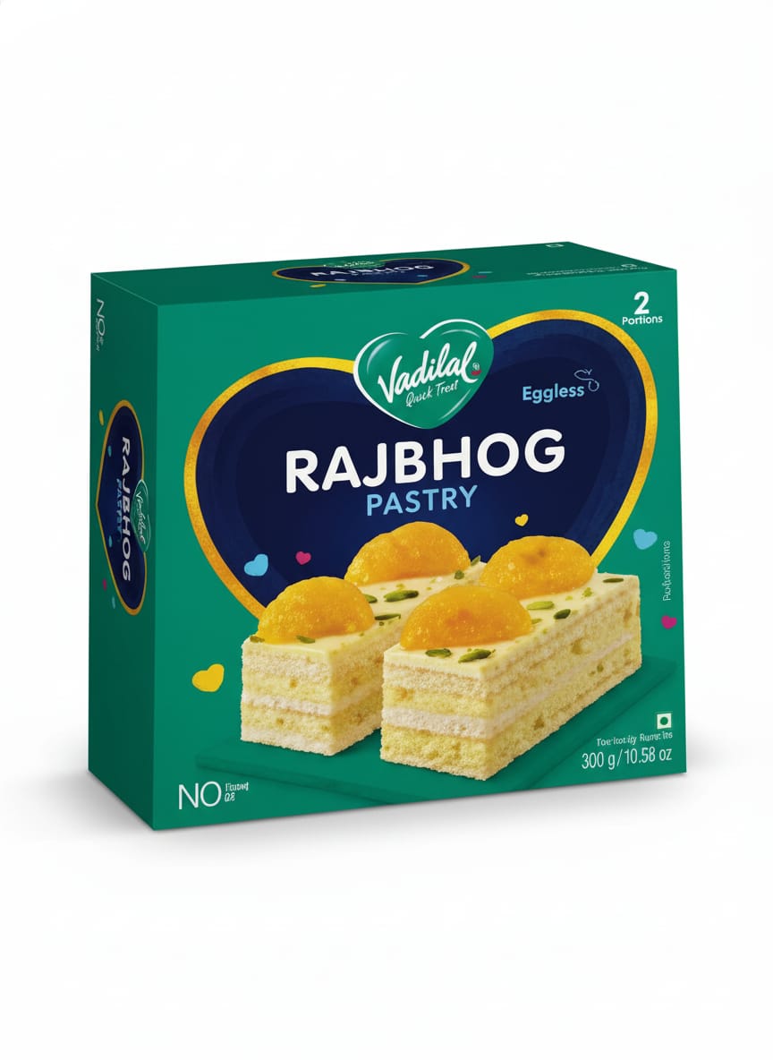 Vd Egglss Rajbhog Pstry : 300g