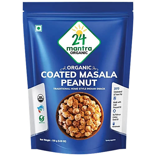 24 Mantra Masala Peanuts 150 gms