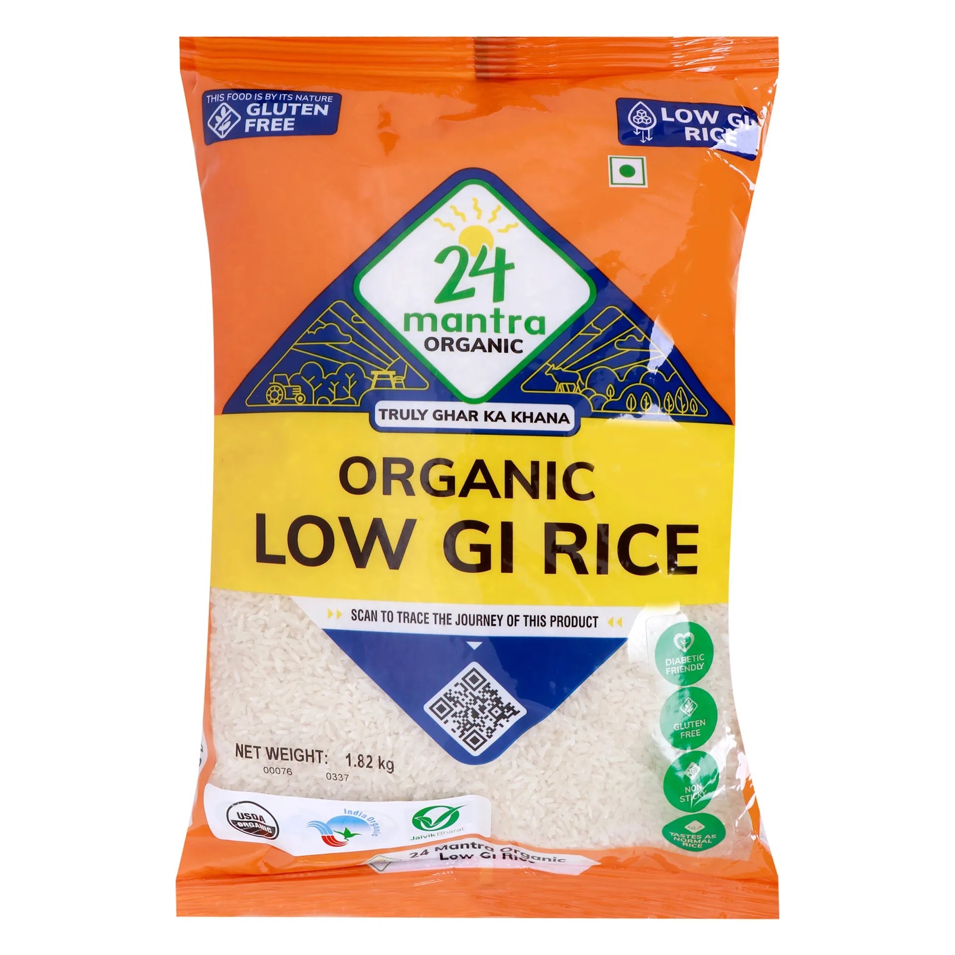 24 Mantra Organic Low GI Rice 1.82kg