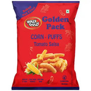Golden puffs tomato salsa