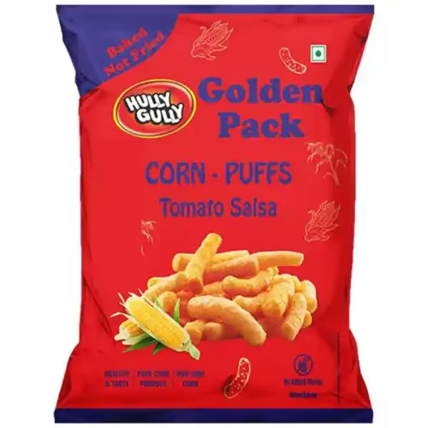 Golden puffs tomato salsa