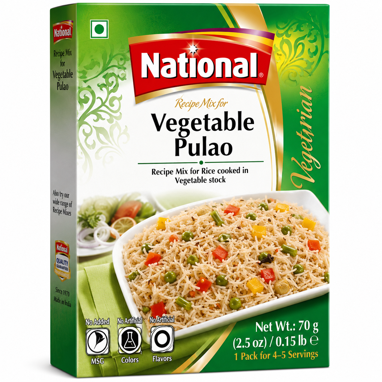 National Vegetable Pulao 2.5 oz