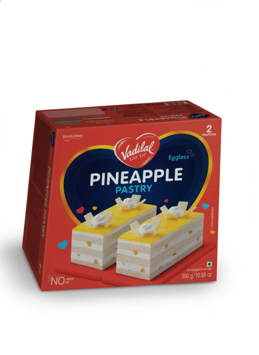 Vd Eggless Pinappl Pastry : 300g