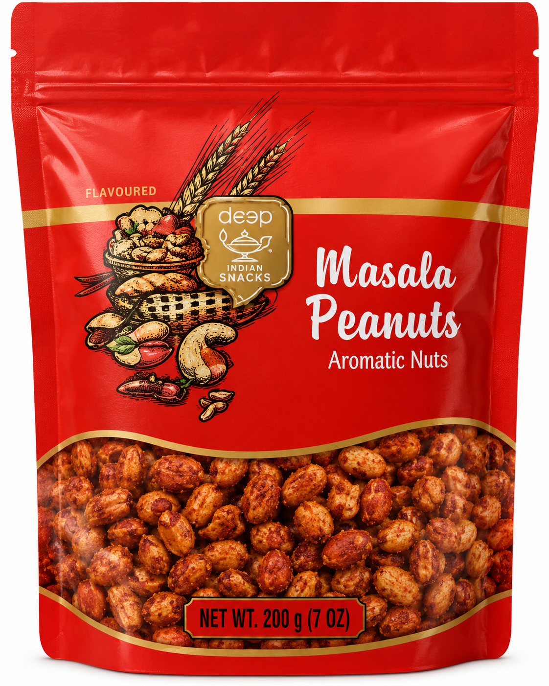 Deep Masala Peanuts 8 oz