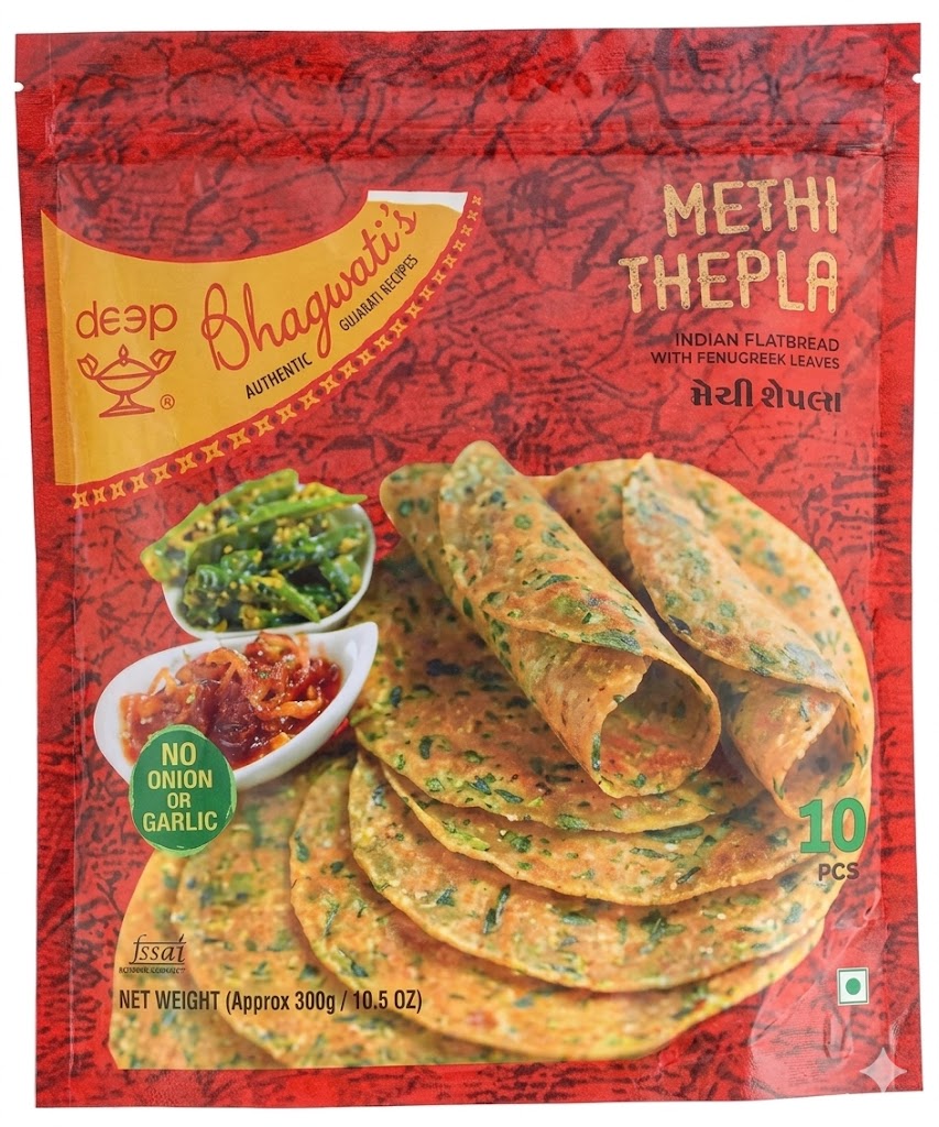 Deep methi thepla 32 pcs