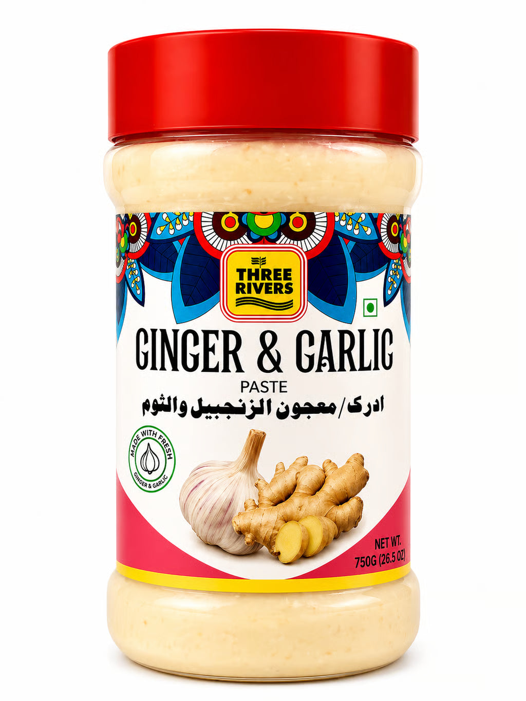 THREE RIVER GINGER&GARLIC 750G