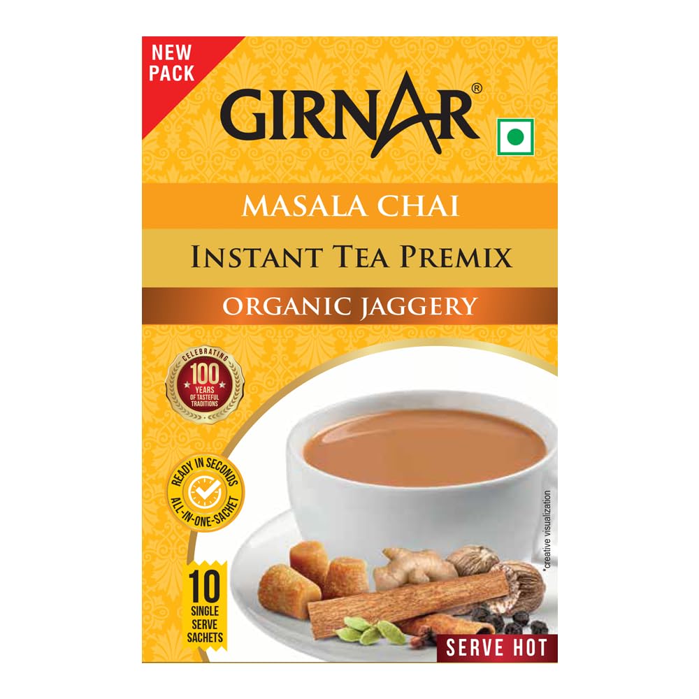 Masala Chai Girnar Jaggery Organic, 10pcs