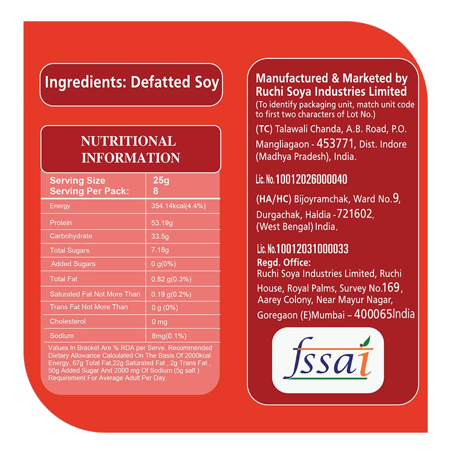 Nutrela Soya Chunk : 200g