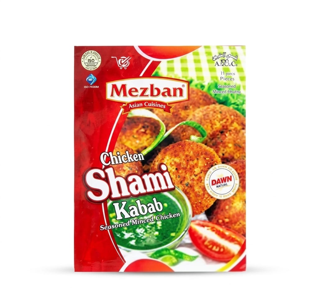 Mezban Chicken Shami Bun Kabab, 4pieces