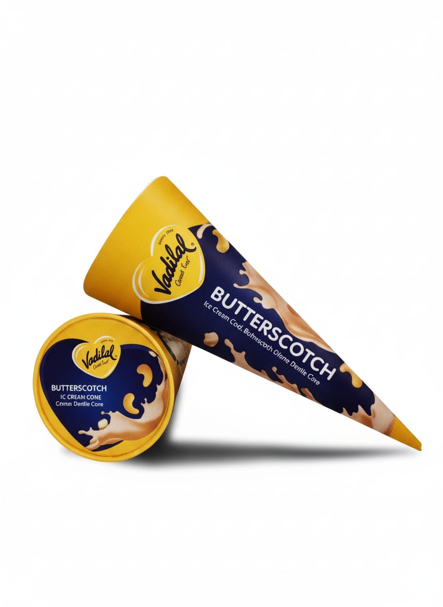 Vadilal Cone Buterscotch: 110ml