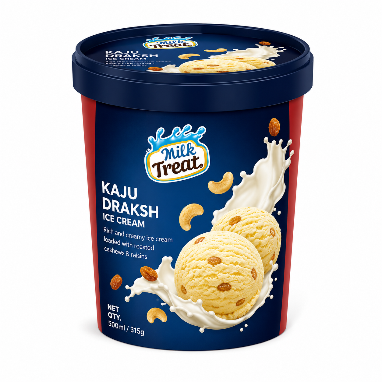 Vadilal Kaju Draksh Ice Cream 16.9 Fl Oz