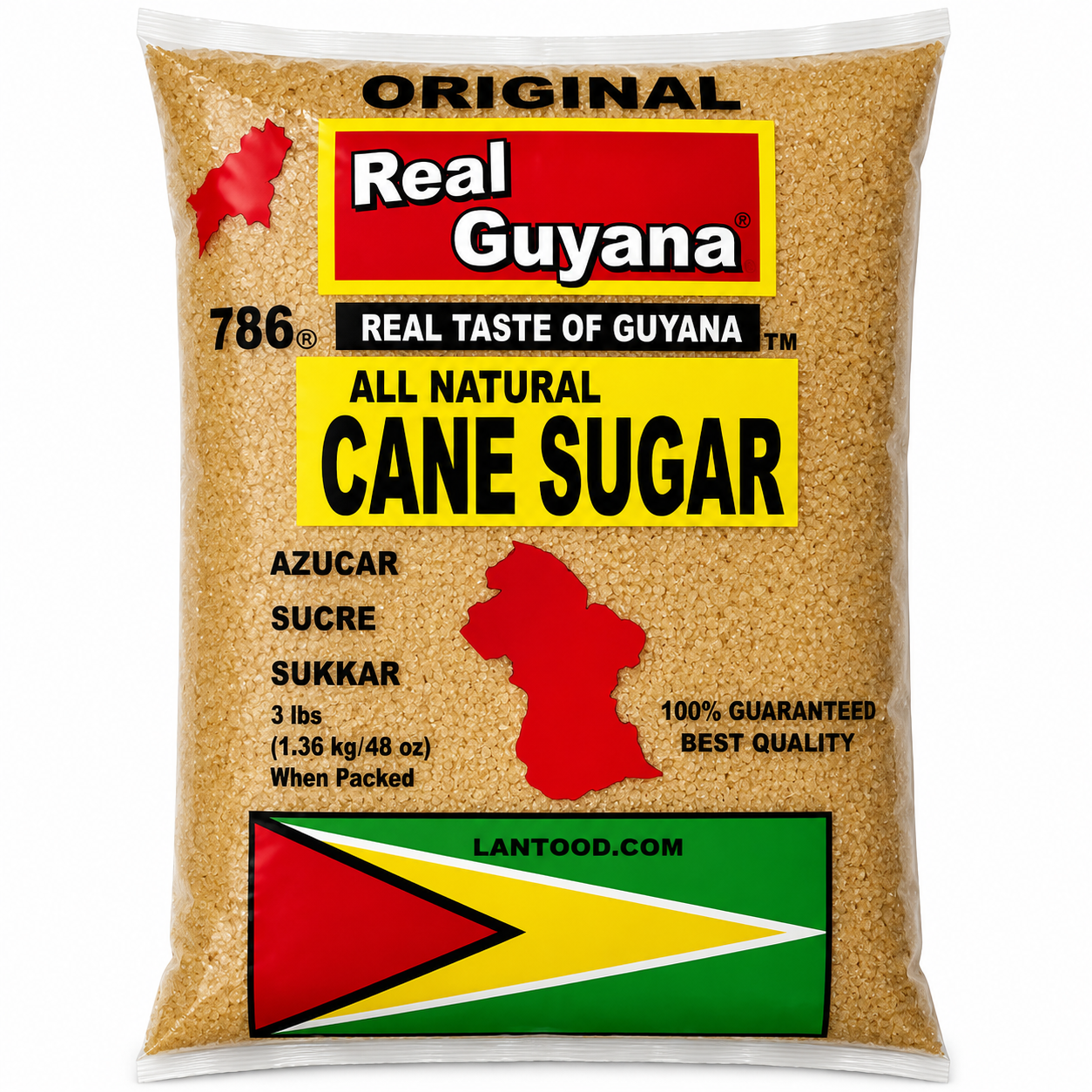 Real guyana CANE SUGER : 4.4LB