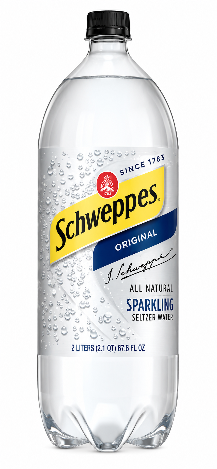 Schweppes Original Sparkling Seltzer Water, 2 L Bottle
