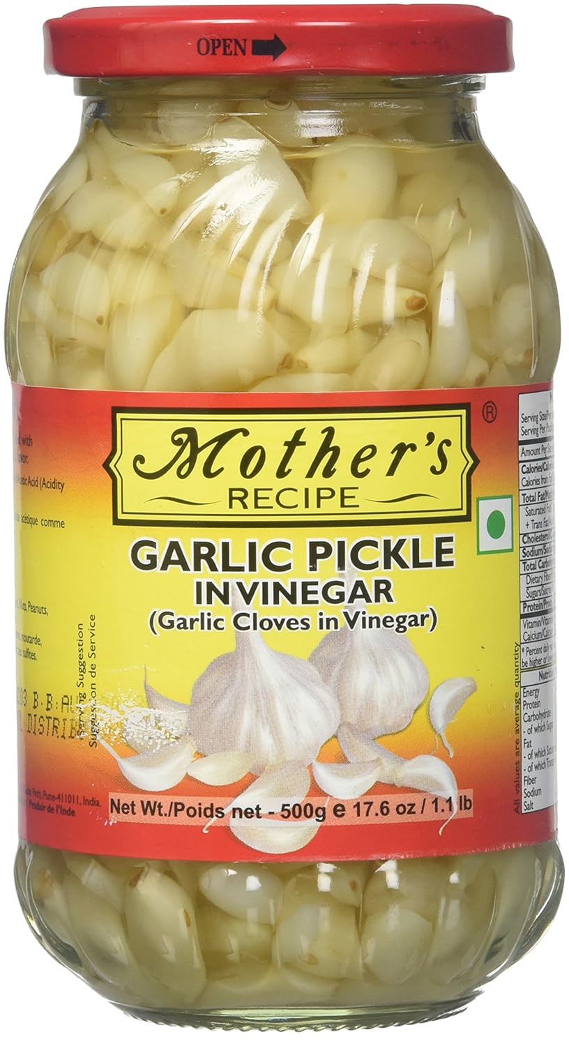 Mother's Garlic Pickle In vinegar 500 gms