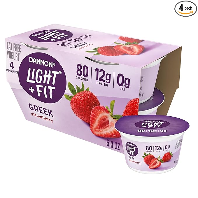 Dannon Light Fit Yogurt Strawberry 4 pcs